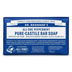 Dr. Bronner's Muilas su pipirmėčių eteriniu aliejumi Peppermint Pure-Castile Bar Soap