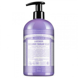 Dr. Bronner's Ekologiškas cukraus muilas su levandų eteriniu aliejumi Lavender Organic Sugar Soap