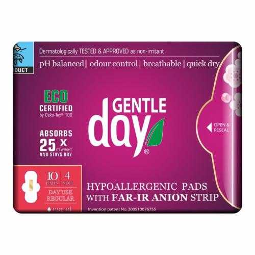 Gentle Day paketai su anijonų juostele Hypoallergenic Pads 