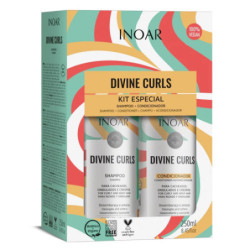 INOAR Divine Curls Duo Kit Rinkinys garbanotiems plaukams 2x250ml