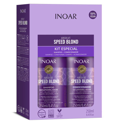 INOAR Speed Blond Duo Kit - priemonių rinkinys šviesiems plaukams