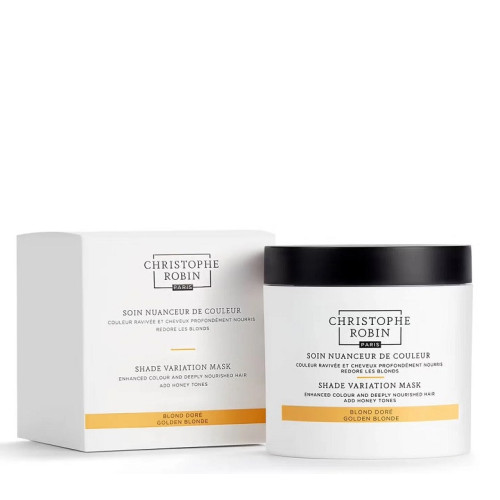 Christophe Robin Shade Variation Mask-Golden Blonde Dažanti plaukų kaukė