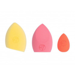 W7 Cosmetics Makiažo kempinėlių rinkinys Glow Getter Neon Beauty Sponge Trio