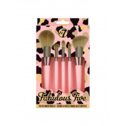 W7 Cosmetics Makiažo šepetėlių rinkinys Fabulous Five Makeup Brush Set