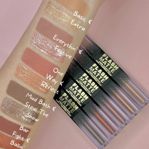 W7 Cosmetics Skysti akių šešėliai Flash Matte Liquid Eyeshadow 2 in 1