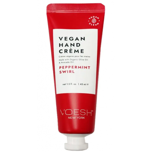 VOESH Rankų kremas, pipirmėčių kvapo Vegan Hand Creme Peppermint Swirl