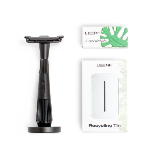 Leaf Shave Rinkinys su vienašmeniu skustuvu Twig Single Edge Kit