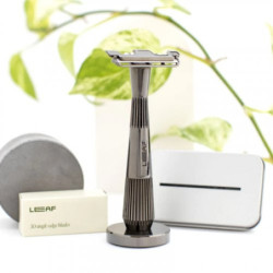 Leaf Shave Rinkinys su vienašmeniu skustuvu Thorn Single Edge Kit