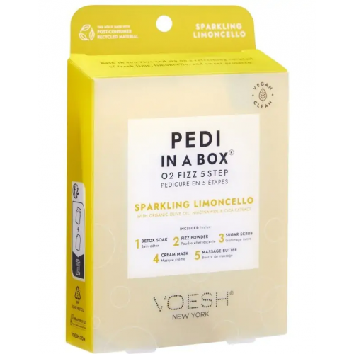 VOESH Procedūra kojoms Pedi In A Box O2 Fizz 5 in 1 Sparkling Limoncello