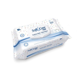 LEA Drėgnos servetėlės kūdikiams Soft&Care Talcum Baby Wipes