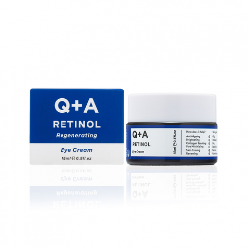 Q+A Paakių kremas su retinoliu Retinol Regenerating Eye Cream