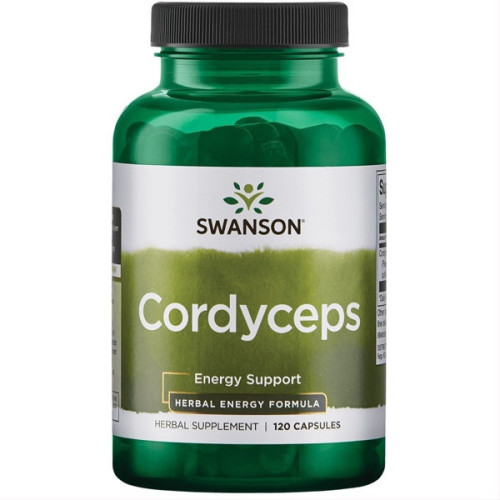 SWANSON maisto papildas Kordicepsas (Cordyceps) 600 Mg 120 Kaps.