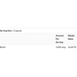 Swanson Biotinas 5000mcg N100