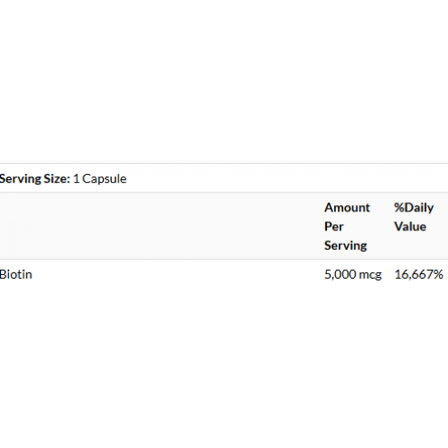 Swanson Biotinas 5000mcg N100