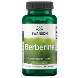 Swanson Berberinas (Natūralus) 400 mg, 60 kapsulių