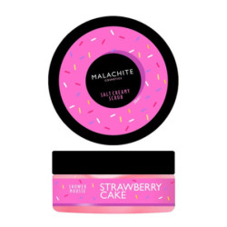 Malachite Cosmetics Dušo suflė Strawberry Cake Shower Mousse