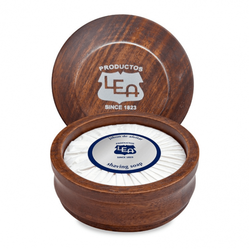 LEA Prabangus skutimosi muilas medžio indelyje Shaving Soap In Wooden Bowl