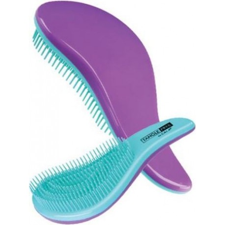 Šepetys besiveliantiems plaukams Cala Tangle Free Hair Brush Purple & Turquoise