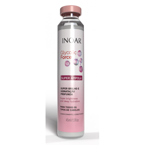Inoar Plaukų ampulė porėtam plaukui Glycolic Force Ampola