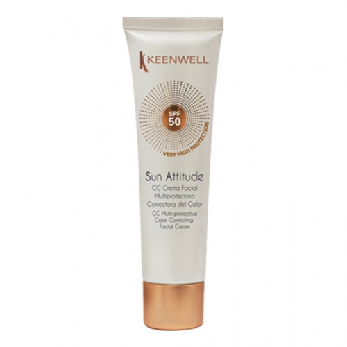 Keenwell Apsauginis CC kremas su spalva veidui SPF50 Sun Atitude CC Multi-Protective Cream