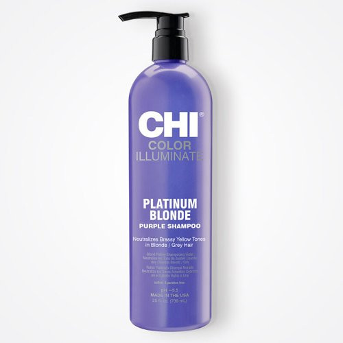 CHI Spalvą išryškinantis šampūnas šviesiems plaukams Ionic Color Illuminate Platinum Blonde shampoo
