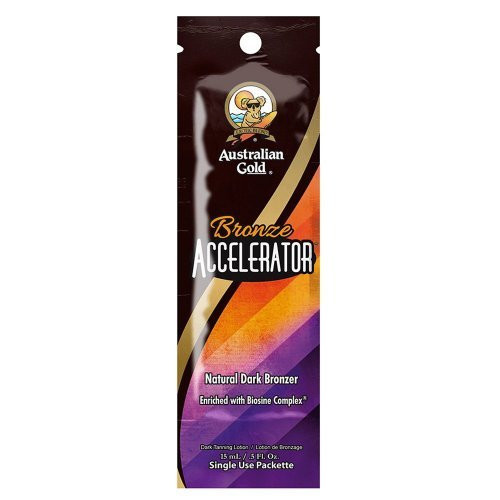 Australian Gold Soliariumo losjonas su natūraliais bronzantais Bronze Accelerator Natural Dark Bronzer