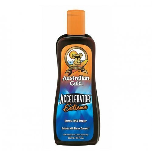 Australian Gold Soliariumo losjonas su intensyviu DHA ir bronzantais Accelerator Extreme Intense DHA Bronzer