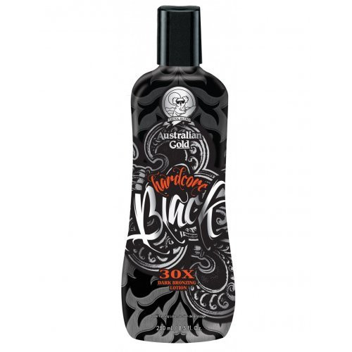 Australian Gold Soliariumo losjonas intensyviam įdegiui Hardcore Black 30x Dark Bronzing Lotion