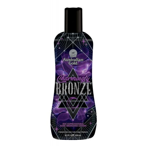 Australian Gold Soliariumo losjonas sodriam įdegiui Charmingly Bronze 40× Super‑Natural Dark Bronzing Lotion