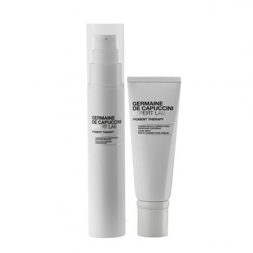 Germaine de Capuccini Tamsias odos dėmes mažinantis koncentratas + Tamsias odos dėmes koreguojantis kremas Expert Lab Pigment Therapy
