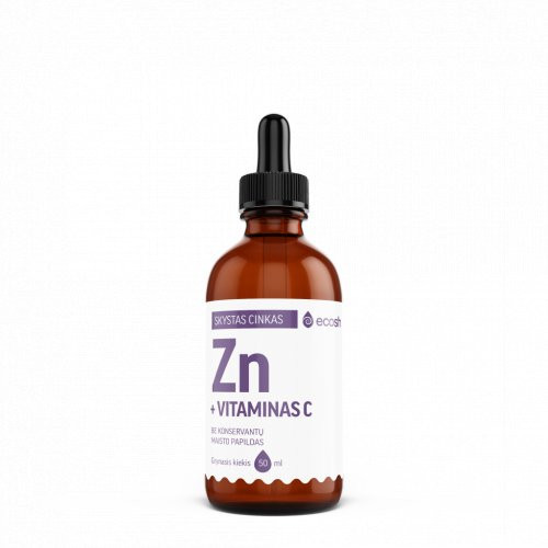 Skystas cinkas su vitaminu c Liquid Zinc with Vitamin C