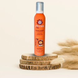 O’LYSEE Dušo putos vaikams Kids 3 in 1 Moisturizing Whipped Shower Foam Peach and Apricot