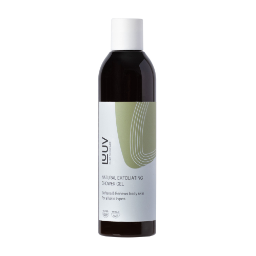 Natūrali šveičiamoji dušo želė su bambuko dalelėmis Natural Exfoliating Shower Gel with Bamboo particles 200 ml