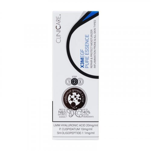 Cliniccare Priešuždegiminio poveikio drėkinanti esencija veidui X3M EGF Pure Essence Moisturizer