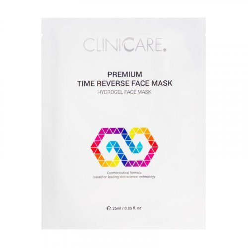 Cliniccare Jauninamoji hydrogelio lakštinė kaukė veidui Premium Time Reverse Face Mask