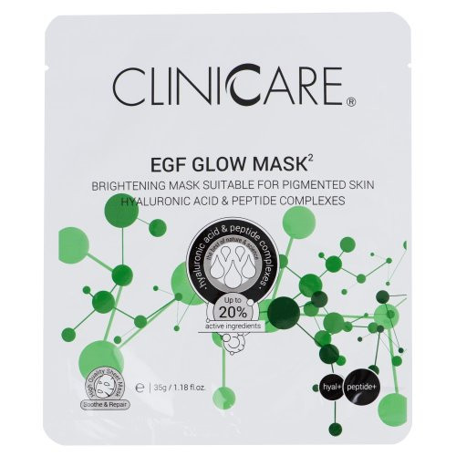 Cliniccare Spindesio suteikianti lakštinė kaukė veidui EGF Glow Mask