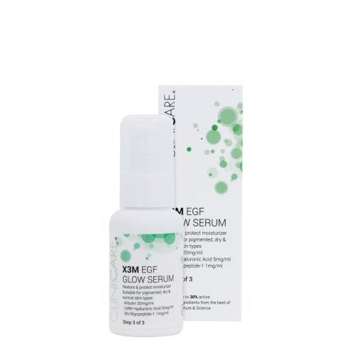 Cliniccare Antipigmentinio poveikio serumas X3M EGF GLOW Serum Moisturizer Step 3