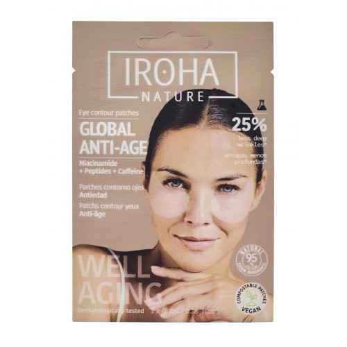 Stangrinamoji paakių kaukė Sheet Eye Patches with Niacinamide, Caffeine & Peptides