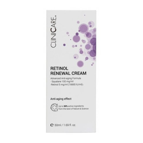 Cliniccare Kremas su retinoliu nuo senėjimo požymių Retinol Renewal Cream