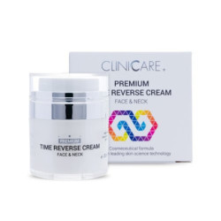 Cliniccare Priešraukšlinis stangrinamasis kremas veidui ir kaklui Premium Time Reverse Cream Face & Neck