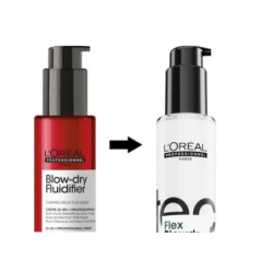 L'Oréal Professionnel Daugiafunkcis nenuplaunamas plaukų kremas su apsauga nuo karščio Blow-Dry Fluidifier Multi-Benefit Leave in Treatment 10-in-1