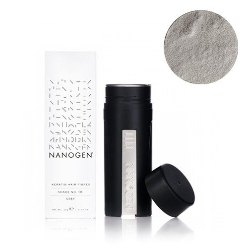 Pilka plaukų efektą sukurianti pudra-skaidulos Keratin Hair Fibres Grey