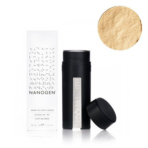 Nanogen Šviesi blondinė plaukų efektą sukurianti pudra-skaidulos Keratin Hair Fibres Light Blonde
