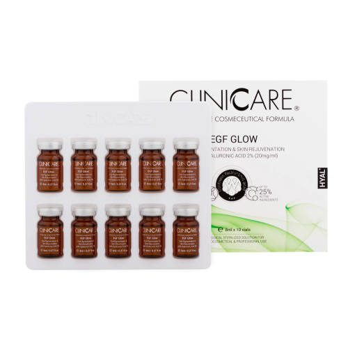 Cliniccare Odą atjauninantis, priešpigmentinis kokteilis EGF GLOW ANTI PIGMENTATION VIAL