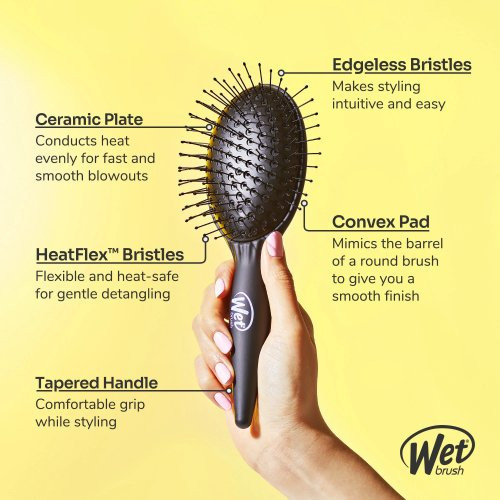 WetBrush Plaukų šepetys džiovinimui Easy Blowout Brush Detangle, Blow-dry & Heat Style