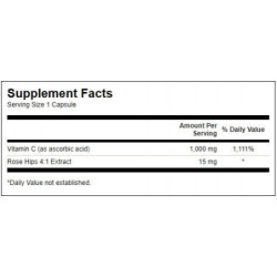 SWANSON Vitaminas C 1000 Mg su Erškėčių ekstraktu 30 Kaps.