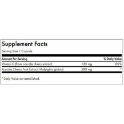 SWANSON Acerola ir natūralus vitaminas C Acerola Immune Health 500mg