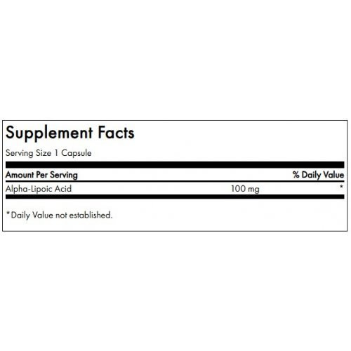 SWANSON Alpha Lipoic Acid Antioxidant Support 100mg Alfa lipoinė rūgštis