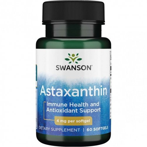 Natūralus astaksantinas Astaxanthin Immune Health and Antioxidant Support 4mg