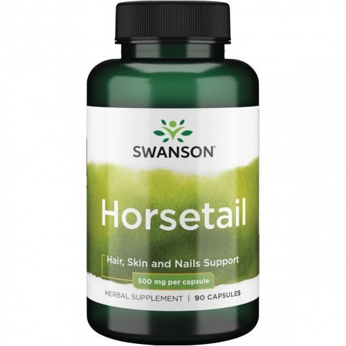 SWANSON Asiūklio silicis Horsetail Hair, Skin and Nails Support 500mg